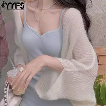 YYFS Женская мода Повседневный Осень Зима Однотонный Принт Длинный Рукав Свитера One Size белый