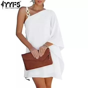 YYFS женские модные летние весенние повседневные платья со средней талией S чёрный