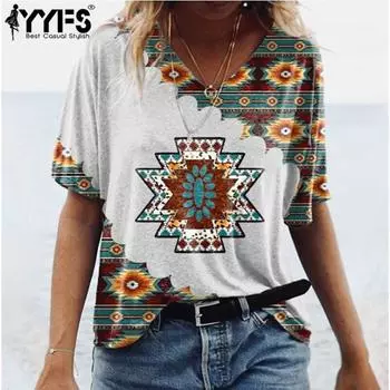 YYFS женские модные повседневные летние весенние блузки и рубашки с короткими рукавами и v-образным вырезом S