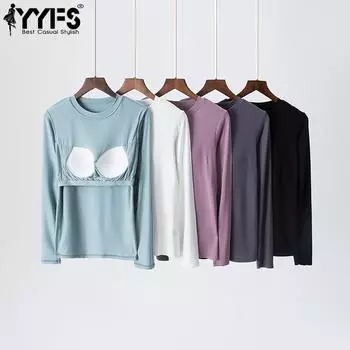 YYFS женские модные повседневные однотонные пуловеры с круглым вырезом и длинными рукавами, весна-осень с круглым вырезом и принтом M белый