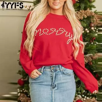 YYFS женские модные повседневные весенне-осенние блузки и рубашки с круглым вырезом с длинными рукавами S