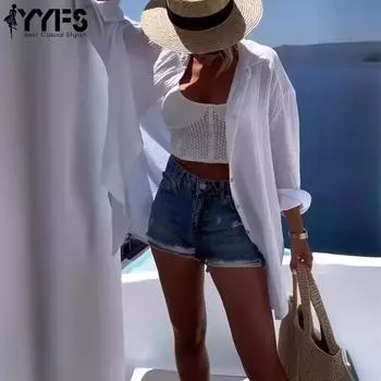 YYFS женские модные повседневные весенне-осенние блузки и рубашки-поло с длинными рукавами и воротником-стойкой S розы красного