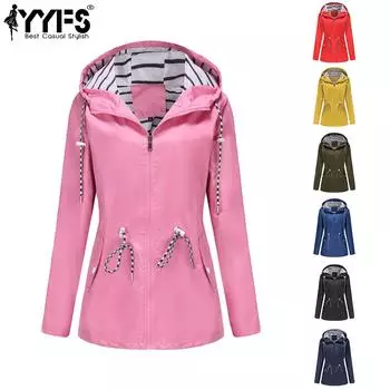 YYFS женские модные повседневные весенне-осенние однотонные блузки и рубашки с длинными рукавами и принтом, верхняя куртка S чёрный