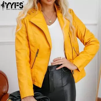 YYFS женские модные повседневные весенне-осенние однотонные рубашки-поло с длинными рукавами и принтом, блузки и рубашки, верхняя куртка S чёрный
