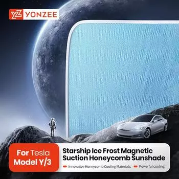 YZ Sunroof honeycomb Sunshades For Tesla Model 3 Highland 24 Model Y 2025-24 Sun Pare Glass Front Rear Skylight Accessory