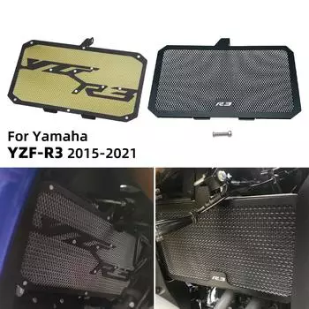 YZFR3 мотоциклетная решетка бака радиатора, защитная крышка с ЧПУ для Yamaha YZF-R3 YZF R3 2015-двигатель A