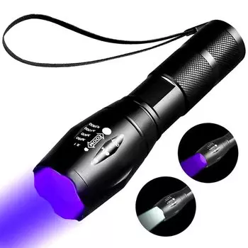 YZYOE Перезаряжаемый УФ-фонарик Blacklight UV Mini Blacklight LED UV-фонарик сочетает в себе два режима УФ-фонарик и фонарик, лампа, фонарик