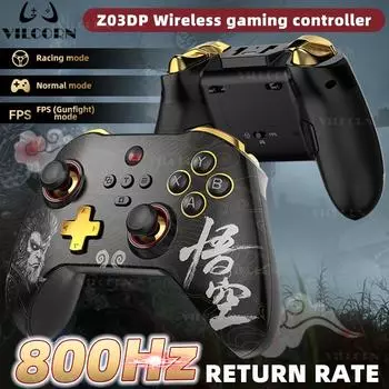 Z03DP Black Myth WuKong Gamepad 800 Гц беспроводной двойной вибрационный игровой контроллер 6-осевой для Switch/IOS/Andriod/ПК Холл джойстик