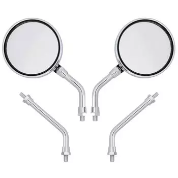 Z2 Короткий зеркальный упор с покрытием 2 типа, левый и правый, правая резьба M10 GS400 GT380 KH400 KH250 Z400FX Z400GP GPZ400F GSX400E RZ250 RG250E XJ400