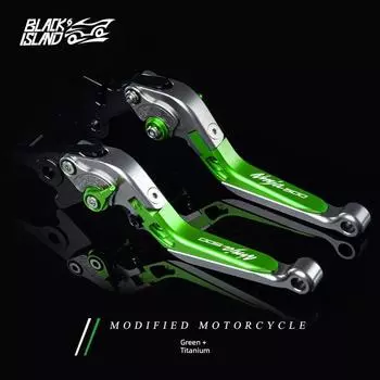 Z400 Ninja Handlebar Restoration Accessories Titanium + Green + Titanium NINJA500