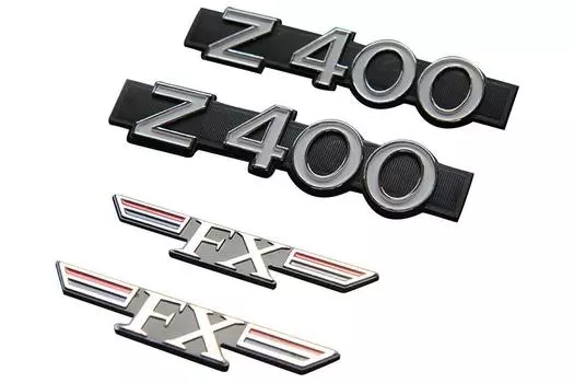 Z400FX side cover emblem set for 1 car E1 [426] ~ Z400FX-EMBLEMSET Z400FX-EMBLEMSET