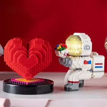 Z71011 Diamond Micro Particles 520 Series DIY Love Couple Gift Educational Building Blocks