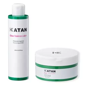 за деньги KATAN Cica Очищающий бальзам Балансирующий лосьон как KATAN Cica Очищающее средство для снятия макияжа W Нет необходимости умывать лицо Лосьон Увлажняющий уход за порами