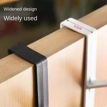 За дверью Крючок для одежды Вешалка за дверью Шкаф для одежды Шкаф для одежды Вешалка для хранения вещей 27x4.5cm белый