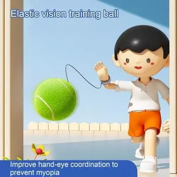 Забавная эластичная игрушка для тренировки зрения с мячом, браслет для ежедневного использования, надувной мяч, обучающая игрушка для улицы A