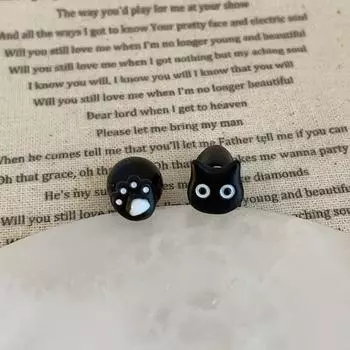 Забавная асимметрия, кошачьи лапки спереди и сзади, серьги-гвоздики, женская ниша, индивидуальность, мода, элегантные, универсальные серьги