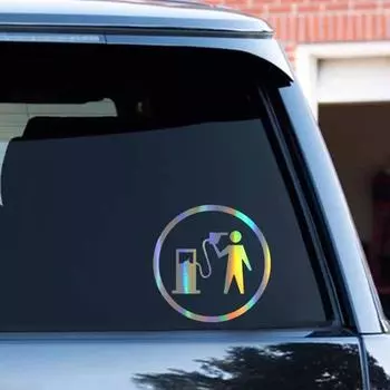Забавная автомобильная наклейка, виниловая наклейка «Только дизельное топливо», 3D наклейки, стильный креатив