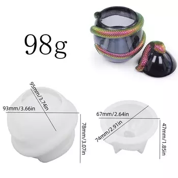 Забавная банка для свечей в виде змеиного яйца, силиконовые формы для самостоятельного изготовления пасхального яйца в форме 3D с крышкой, набор для изготовления смоляных форм, гипсовых поделок, украшений для вечеринок