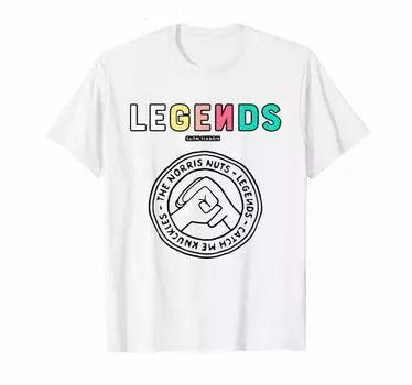 Забавная белая футболка унисекс с надписью Catch Me Knuckles The Norris Nuts Legends Fans S