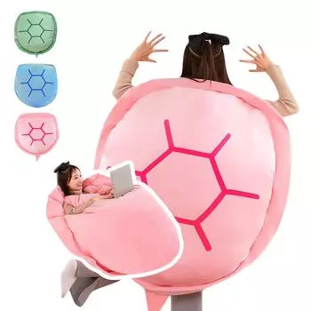 Забавная черепашья раковина очень большая, портит вашу фигуру, подходит для вашего плюшевого пола для детей и 90 см [ОДИН МНОГО] Подушка, Кигуруми, Предмет, Подушка, Жизнь, Диван, розовый