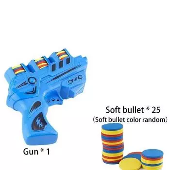 Забавная детская мягкая катапульта летающая тарелка пистолет игрушка двойной родитель-ребенок интерактивная мягкая стрельба пулями прыгающий EVA морковный пистолет игрушки