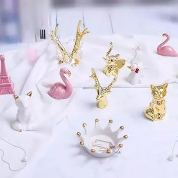 Забавная фигурка слона, яркий цвет, милая мини-скульптура животного, украшение, подарок G