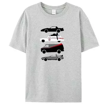 Забавная футболка с дизайном автомобиля для мужчин, повседневная футболка с круглым вырезом, модная футболка из 100 хлопка с коротким рукавом XL