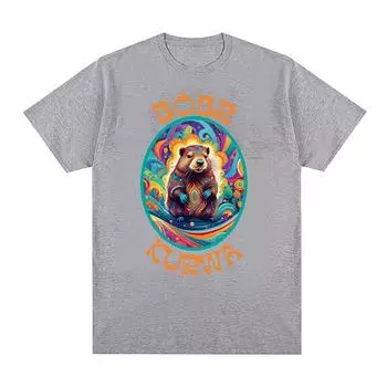 Забавная футболка с графическим принтом Bbr Kurwa, мужская повседневная модная футболка высокого качества, унисекс, футболка большого размера из 100% хлопка, милые топы S чёрный