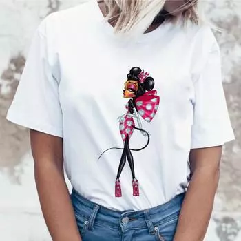 Забавная футболка с изображением визажиста-мышки, женская модная футболка, летние классные повседневные топы для девочек M белый