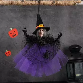 Забавная Хэллоуинская марлевая кукла-тыква ведьмы Страшное украшение на Хэллоуин Дом с привидениями оранжевый