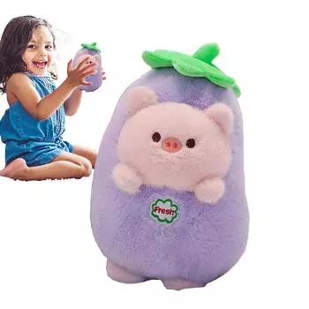 Забавная игрушка-фруктовый кролик Joy, плюшевая игрушка-морковка, клубничный кролик, плюшевая игрушка на день рождения, рождественский кролик, мягкая игрушка-реверсивный кролик