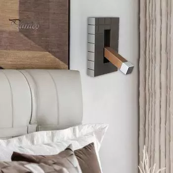 Забавная крышка настенного выключателя, креативная форма, строительный блок, простая установка, 3D-печатная пластина для выключателя, украшение для игровой комнаты серый