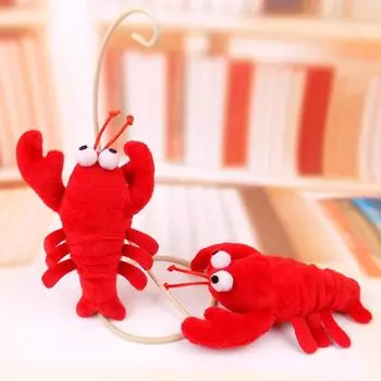 Забавная кукла-брелок Красный омар плюшевые игрушки подвеска краб чучело животное ПП хлопок