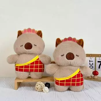 Забавная кукла-капибала, трансформированная в монаха Тан, плюшевая игрушка, кукла-капибара, детская тряпичная кукла, буддийский подарок 23cm