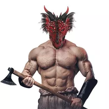 1шт Маска динозавра Веселая вечеринка dragon