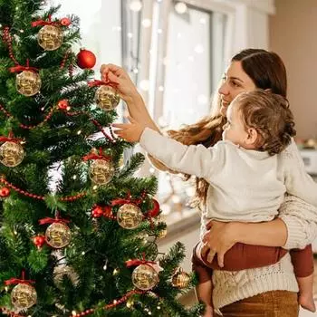 Забавная мини-книга, рождественское украшение, прозрачные пластиковые круглые светящиеся шары, наполненные книгой, для украшения рождественской елки, свадебной вечеринки 1pc