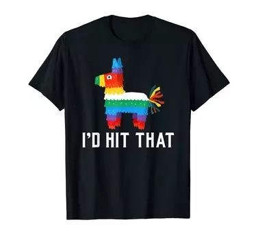 Забавная мужская футболка Pinata Llama Alpaka Cinco de Mayo чёрный
