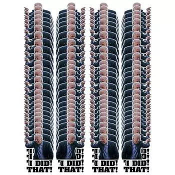 Забавная наклейка Джо Байдена, 100 шт., это все, что я сделал.. (Указал направо)(Направлен налево)