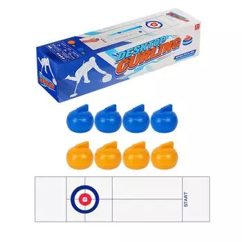 Забавная настольная игра Настольный кёрлинг Игра с шарами для кёрлинга В помещении Детская Взрослая Спортивная игра для взрослых Детей и Семей 8