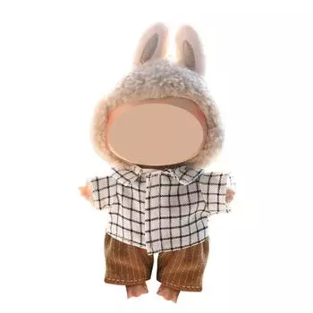 Забавная одежда для кукол, плюшевые игрушки в стиле аниме и милые аксессуары,милые куклы одежда One Size чёрный