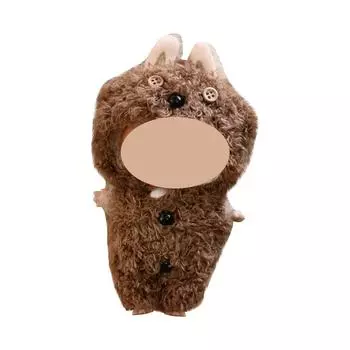 Забавная одежда для кукол, плюшевые игрушки в стиле аниме и милые аксессуары,милые куклы одежда One Size коричневый