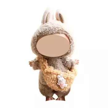 Забавная одежда для кукол, плюшевые игрушки в стиле аниме и милые аксессуары,милые куклы одежда One Size кофейный