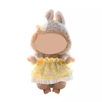 Забавная одежда для кукол, плюшевые игрушки в стиле аниме и милые аксессуары,милые куклы одежда One Size жёлтый