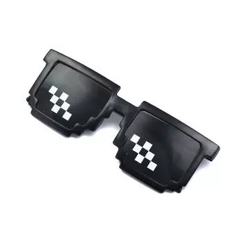 Забавная печать мозаичные очки скульптура из песка крутые детские солнцезащитные очки двухмерная личность социальный брат солнцезащитные очки