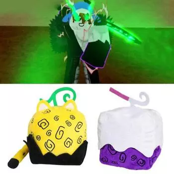 Забавная плюшевая игрушка Blox Fruits Code с загадочным леопардовым принтом/фиолетовая коробка, мягкая кукла, аниме, игра, действие фиолетовый