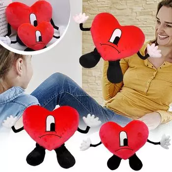 Забавная плюшевая кукла, плюшевая игрушка, украшение для рабочего стола, плюшевые аксессуары, игрушки для дома One Size красный