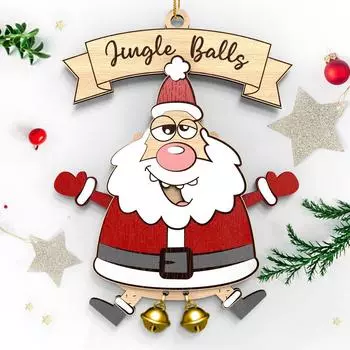 Забавная рождественская коллекция украшений Jingle Bell, Санта-олень и праздничный декор One Size
