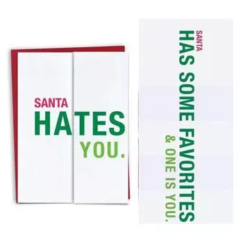 Забавная Рождественская Открытка Розыгрыш Праздничная Поздравительная Открытка Умная Шутка Раскладывающееся Рождественское Поздравление A