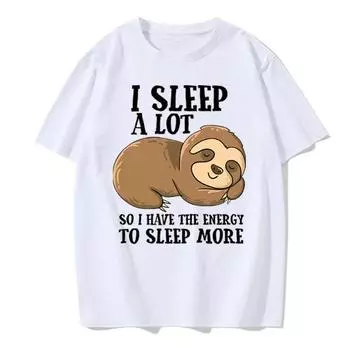 Забавная шутка физики с принтом ленивца, хлопковая круглая горловина, универсальная повседневная футболка, мужская летняя уличная одежда, унисекс, европейский размер S бежевый