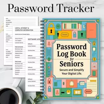 Забавная спиральная книга паролей, креативный журнал для блокировки One Size зелёный